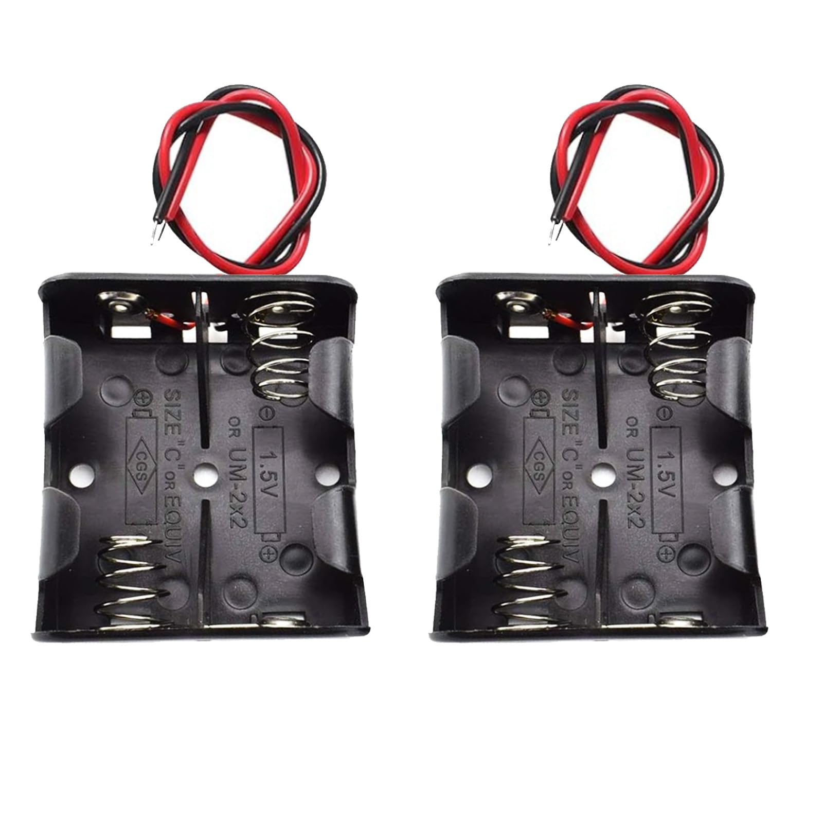 Amazon.com: hrsyyl 2pcs C Size Battery Holder 2 Slots 2X C Cell